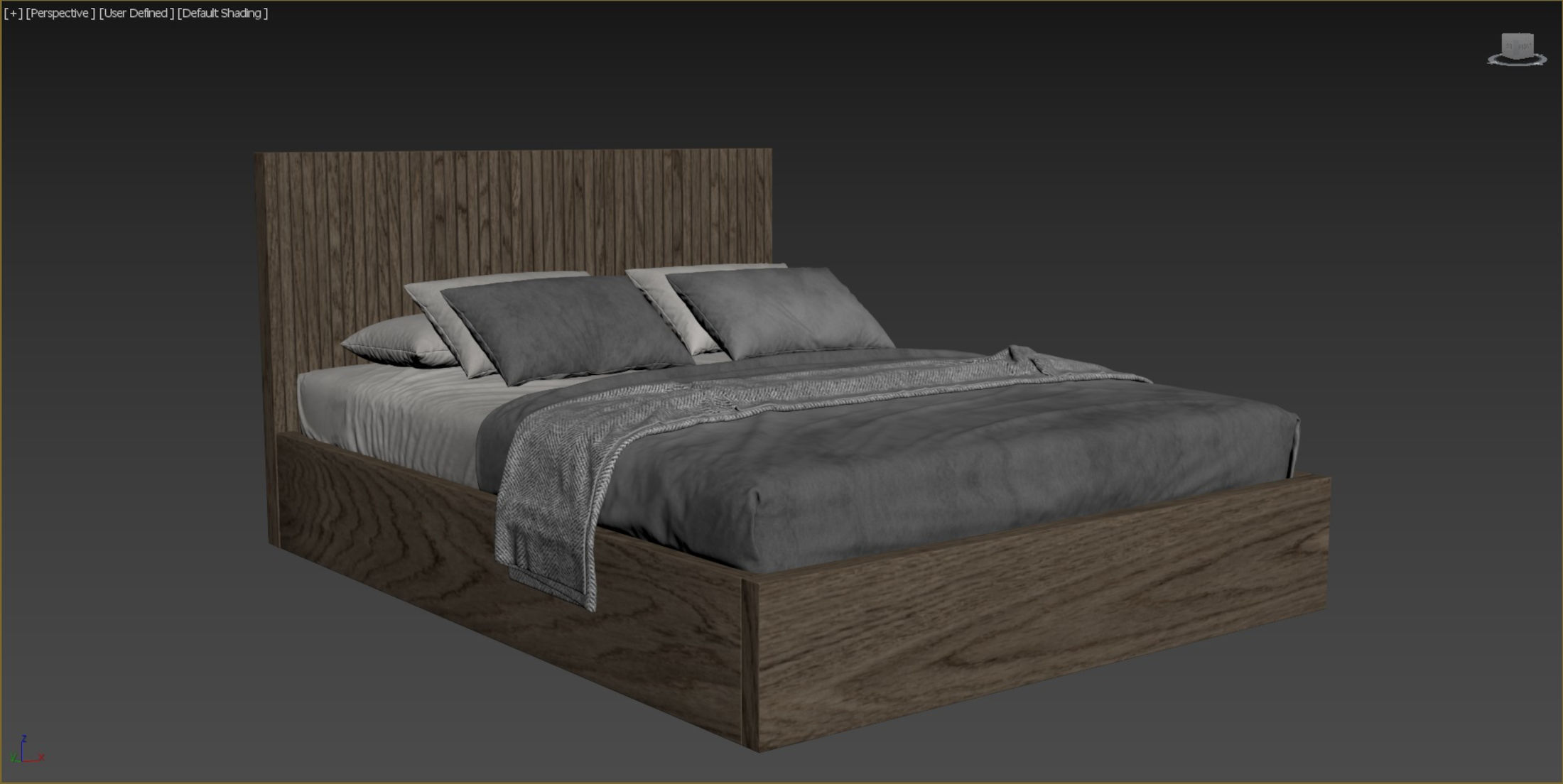 Lindsey Bed 3D model_5