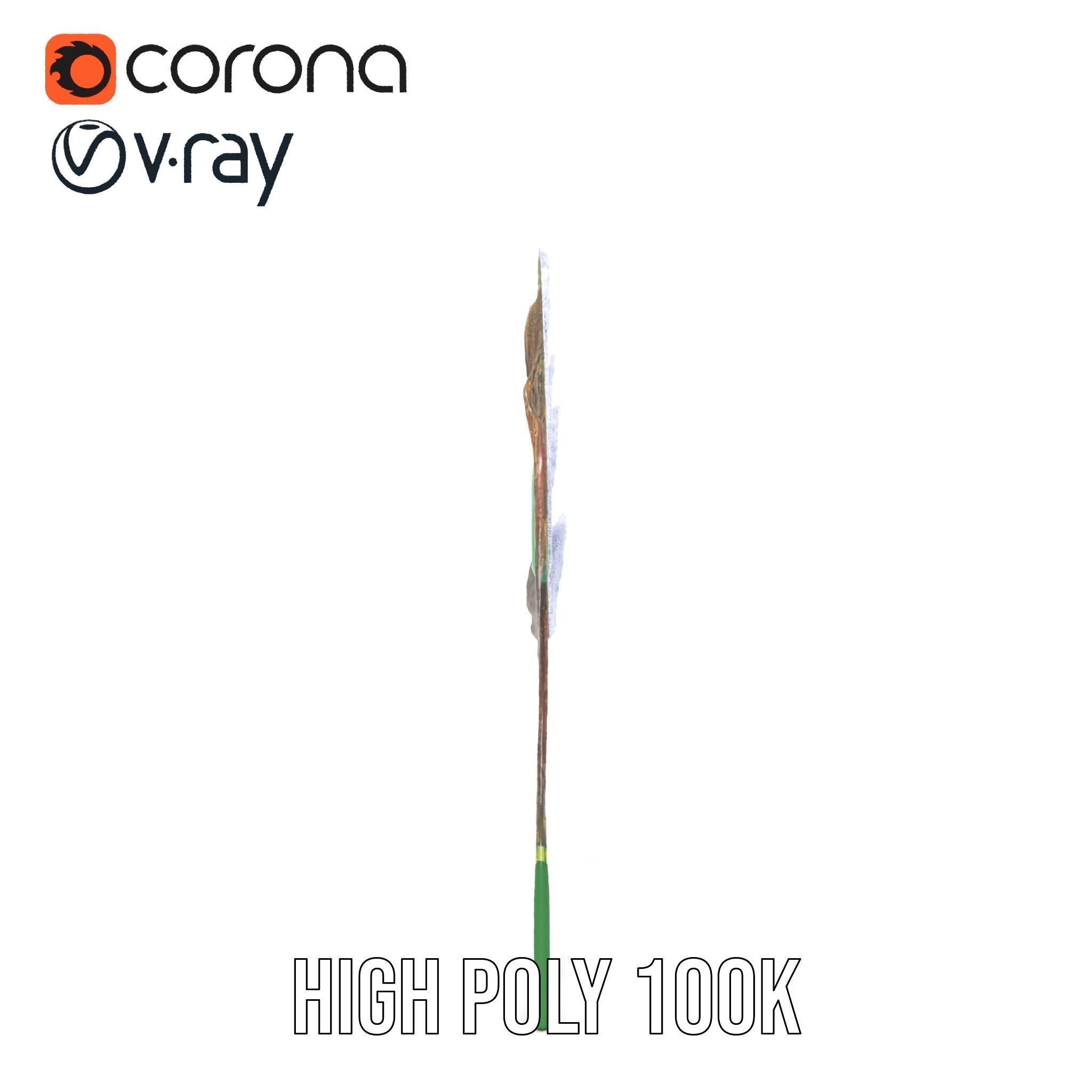 Peacock Feather Detailed Model Pack for Realistic Simulations Low-poly 3D model_34