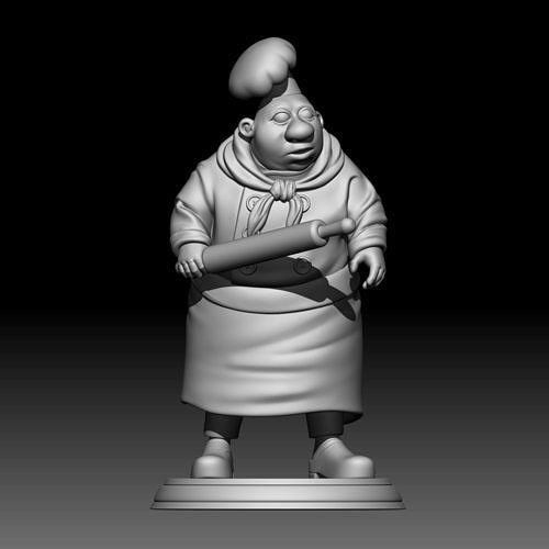 Chef Pompidou - Datatouille - 010 3D print model