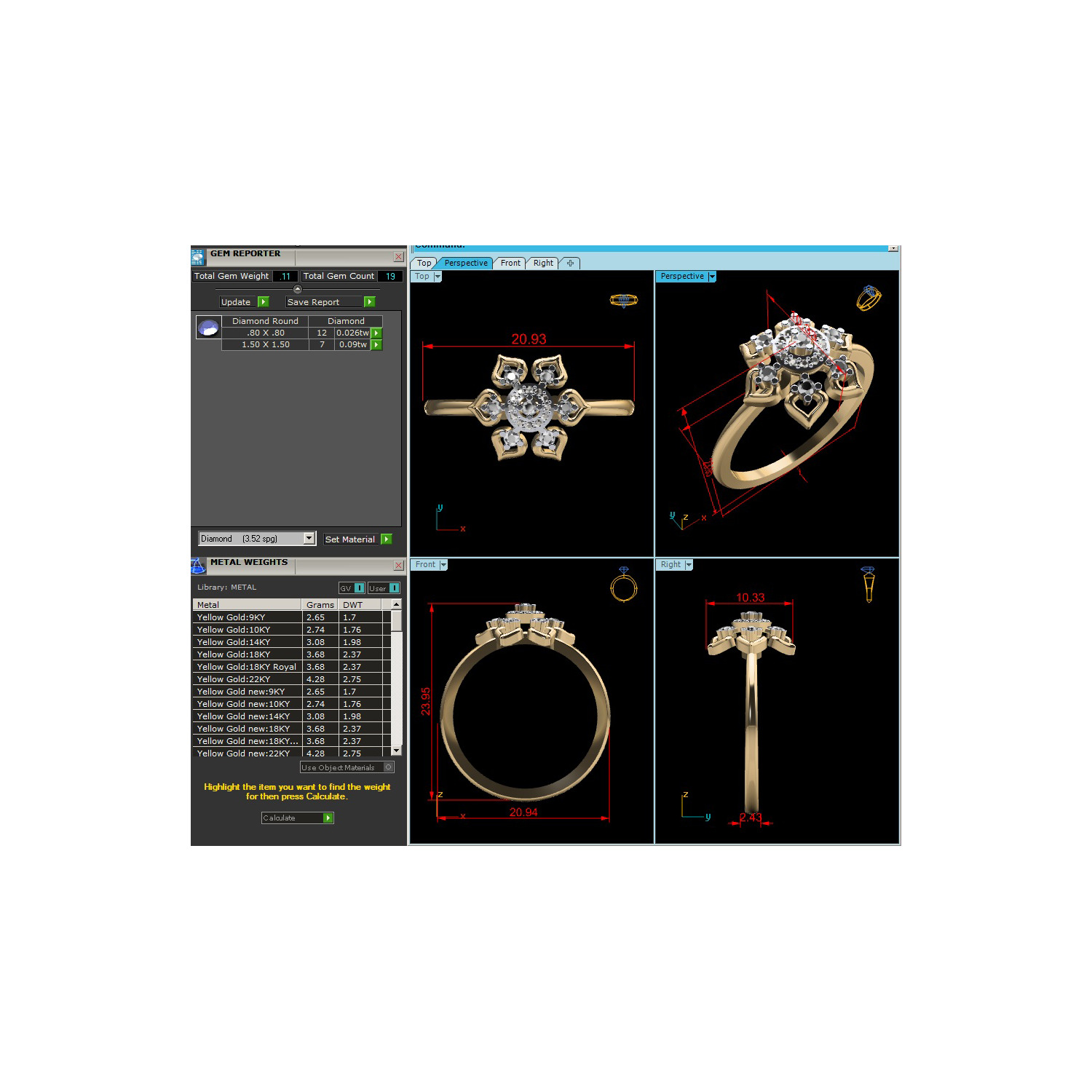 Women Ring Render 3dm STL OBJ FBX MTLDetails 3D print model_12