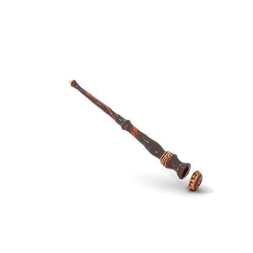 Ornate Magical Wand model pack Low-poly 3D model