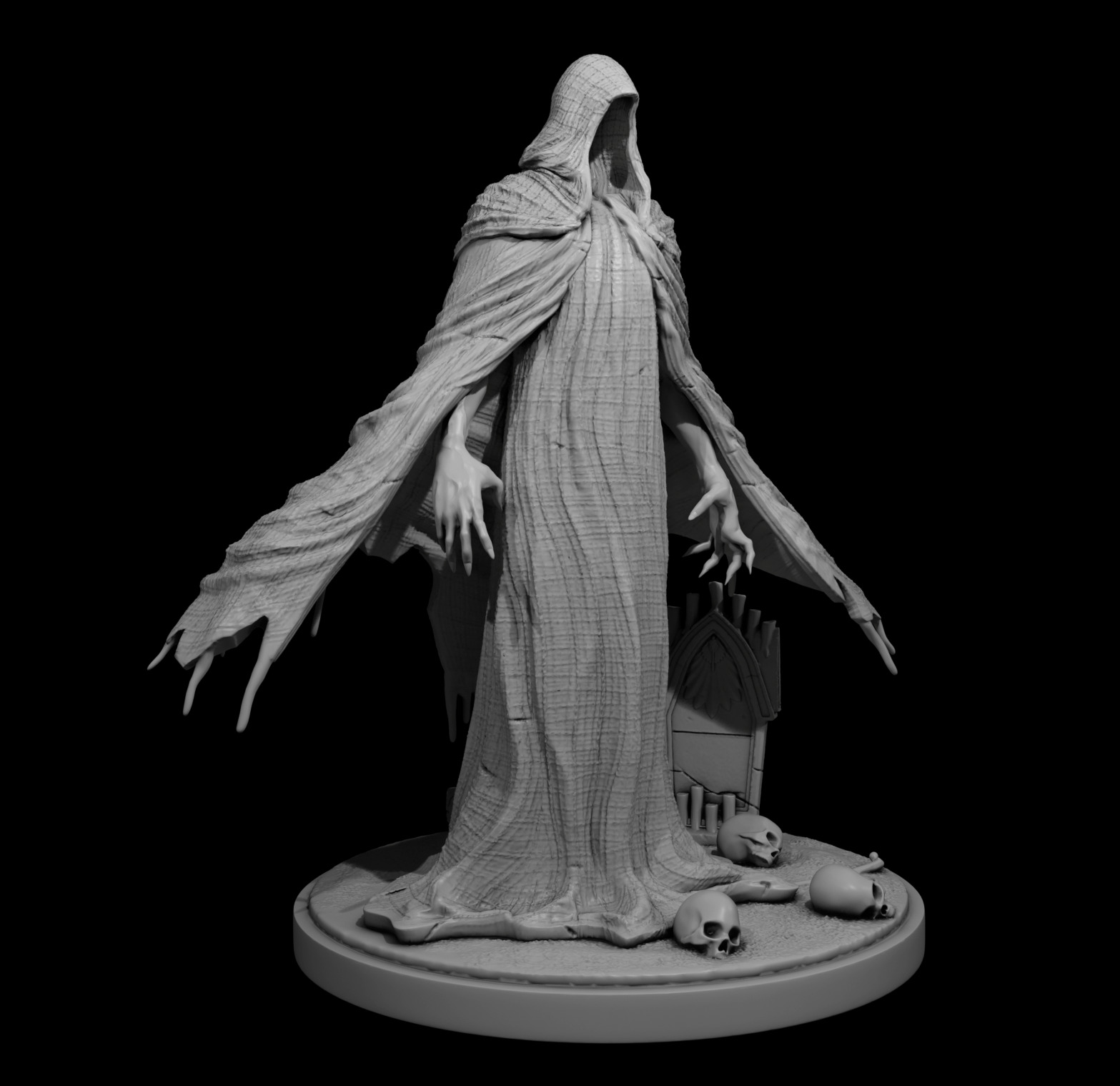 50mm Wraith 3D print model_3