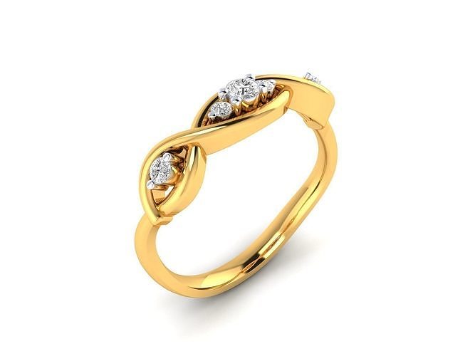 Women Ring Render 3dm STL MTL OBJ FBX Details 3D print model