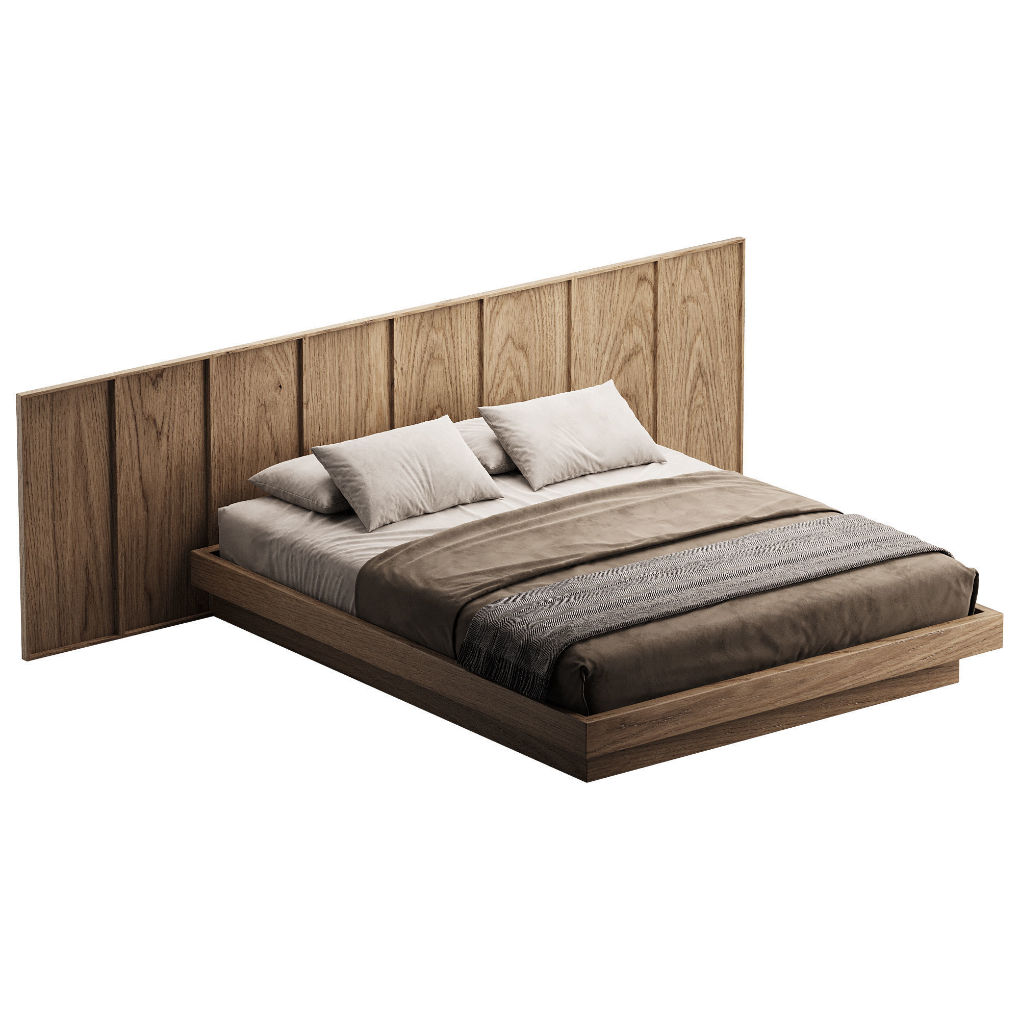 Double Bed 3D model_2