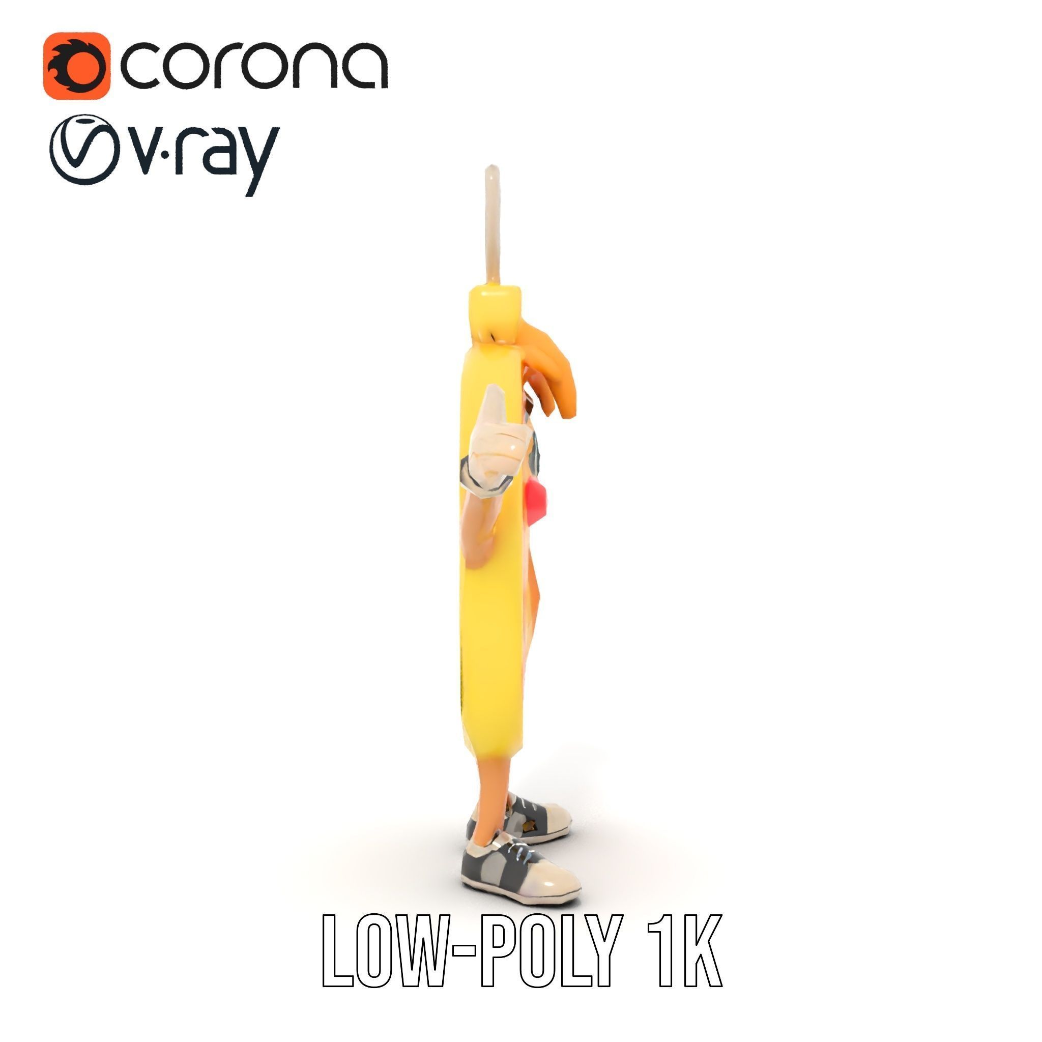 Rigged and Animated Pancake Buddy with Syrup and Spatula Low-poly 3D model_25