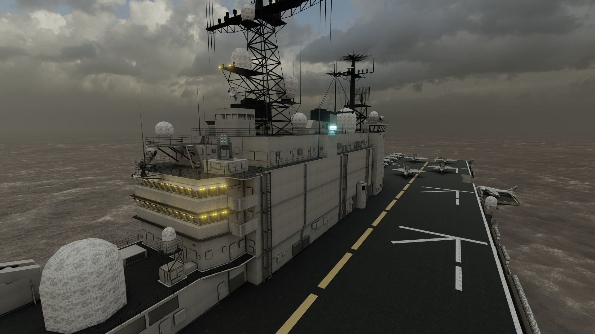 US NAVY AIRCRAFT CARRIER 3D model_40