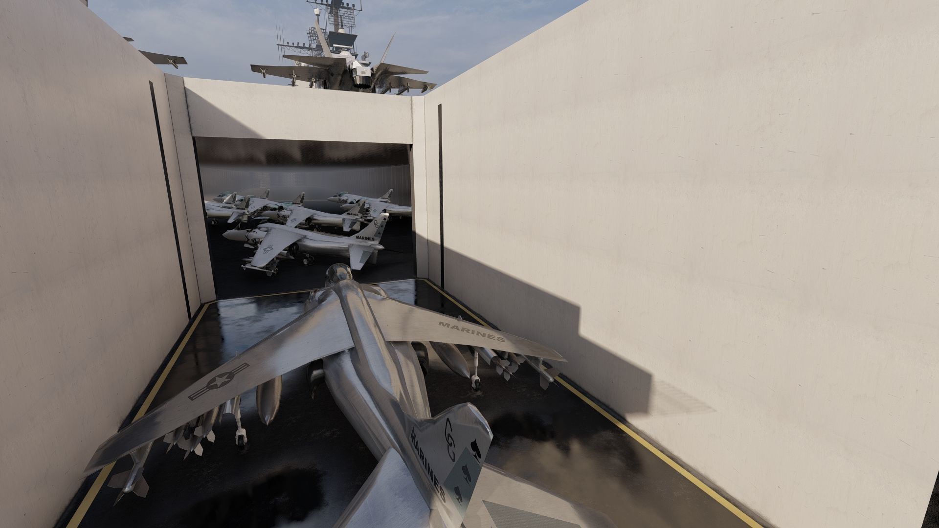 US NAVY AIRCRAFT CARRIER 3D model_35