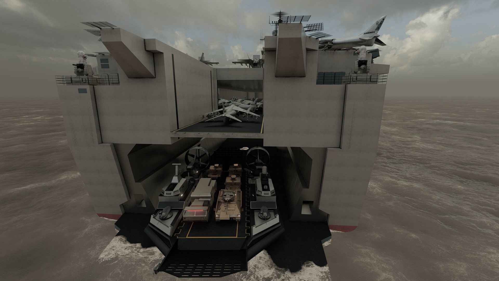 US NAVY AIRCRAFT CARRIER 3D model_39