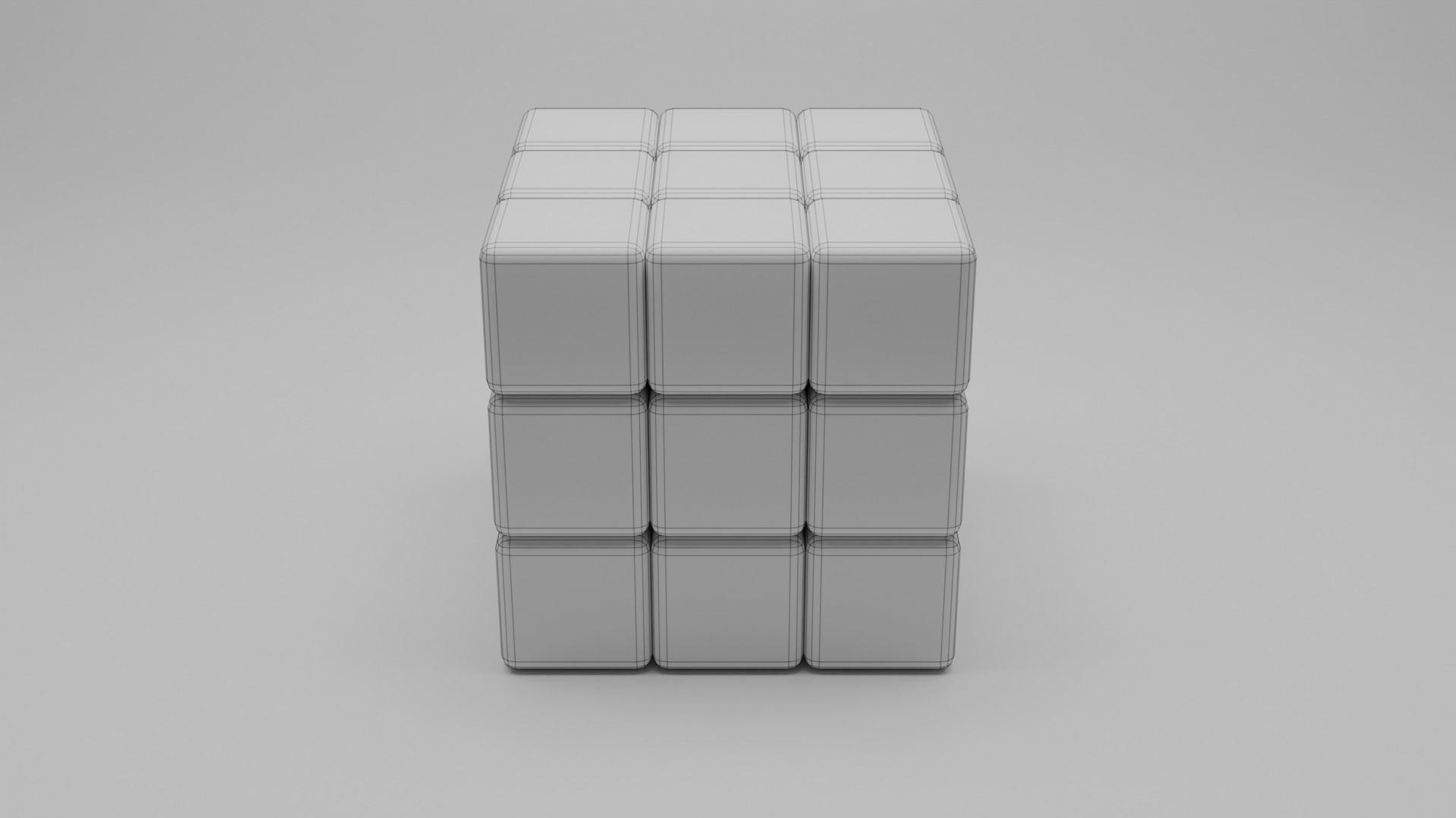 Rubiks Cube Free 3D model_2