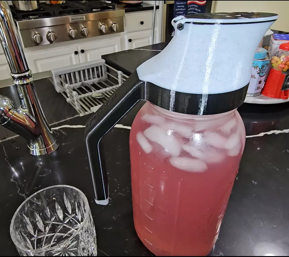 Half Gallon Jar Pitcher Mod 3D print model_0