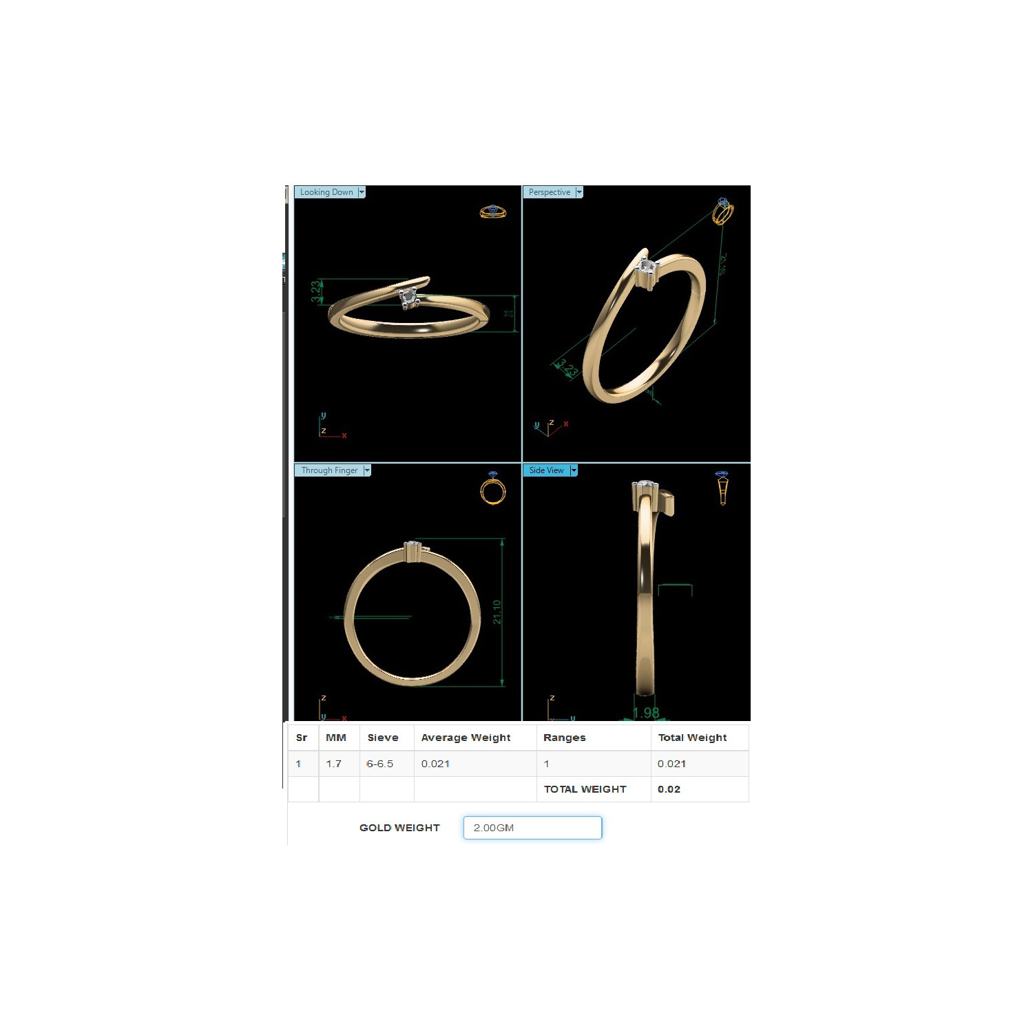 Women Ring Render 3dm STL MTL SLC JCD OBJ FBX Details 3D print model_18