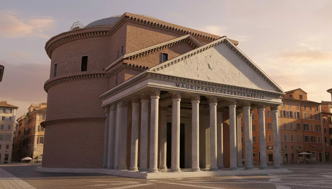 Ancient Roman Pantheon High Detail PBR Texture 3D Model 3D model_0