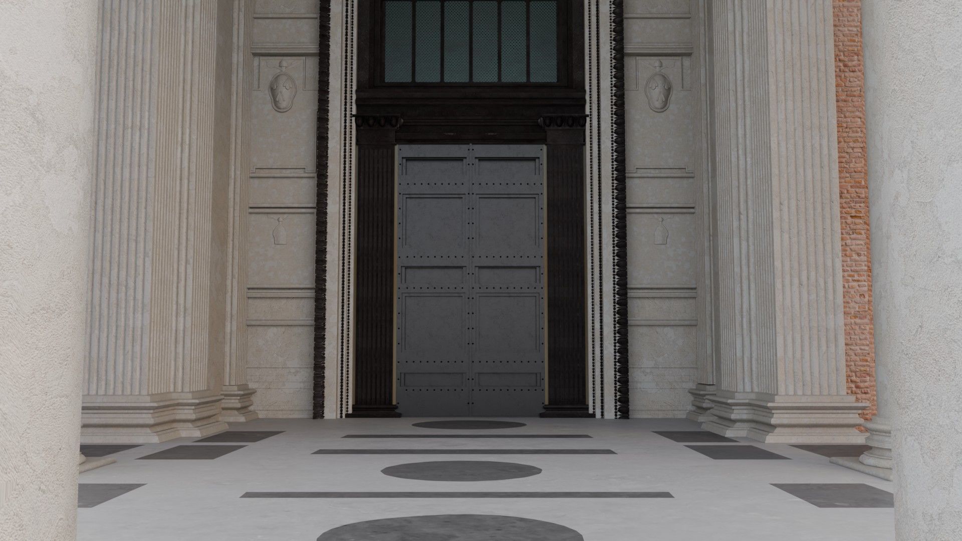 Ancient Roman Pantheon High Detail PBR Texture 3D Model 3D model_9