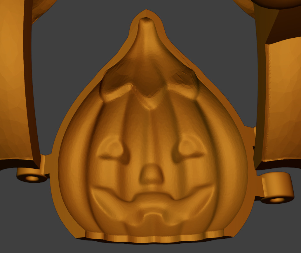 Pumpkin Modak Mold - Dumpling Mold - Halloween Themed 3D print model_5