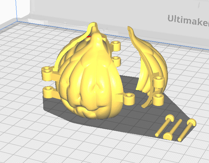 Pumpkin Modak Mold - Dumpling Mold - Halloween Themed 3D print model_6