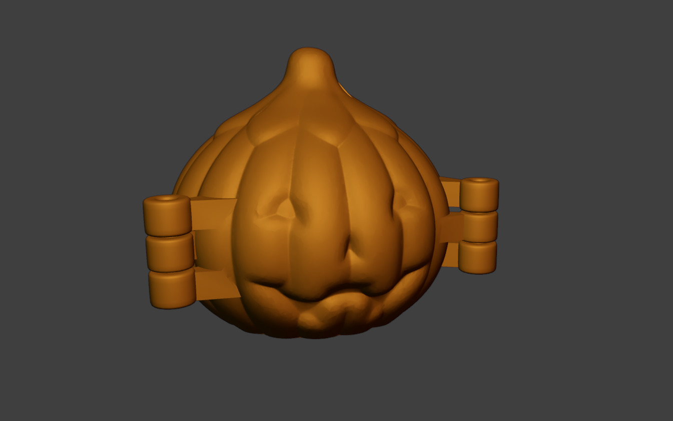 Pumpkin Modak Mold - Dumpling Mold - Halloween Themed 3D print model_2