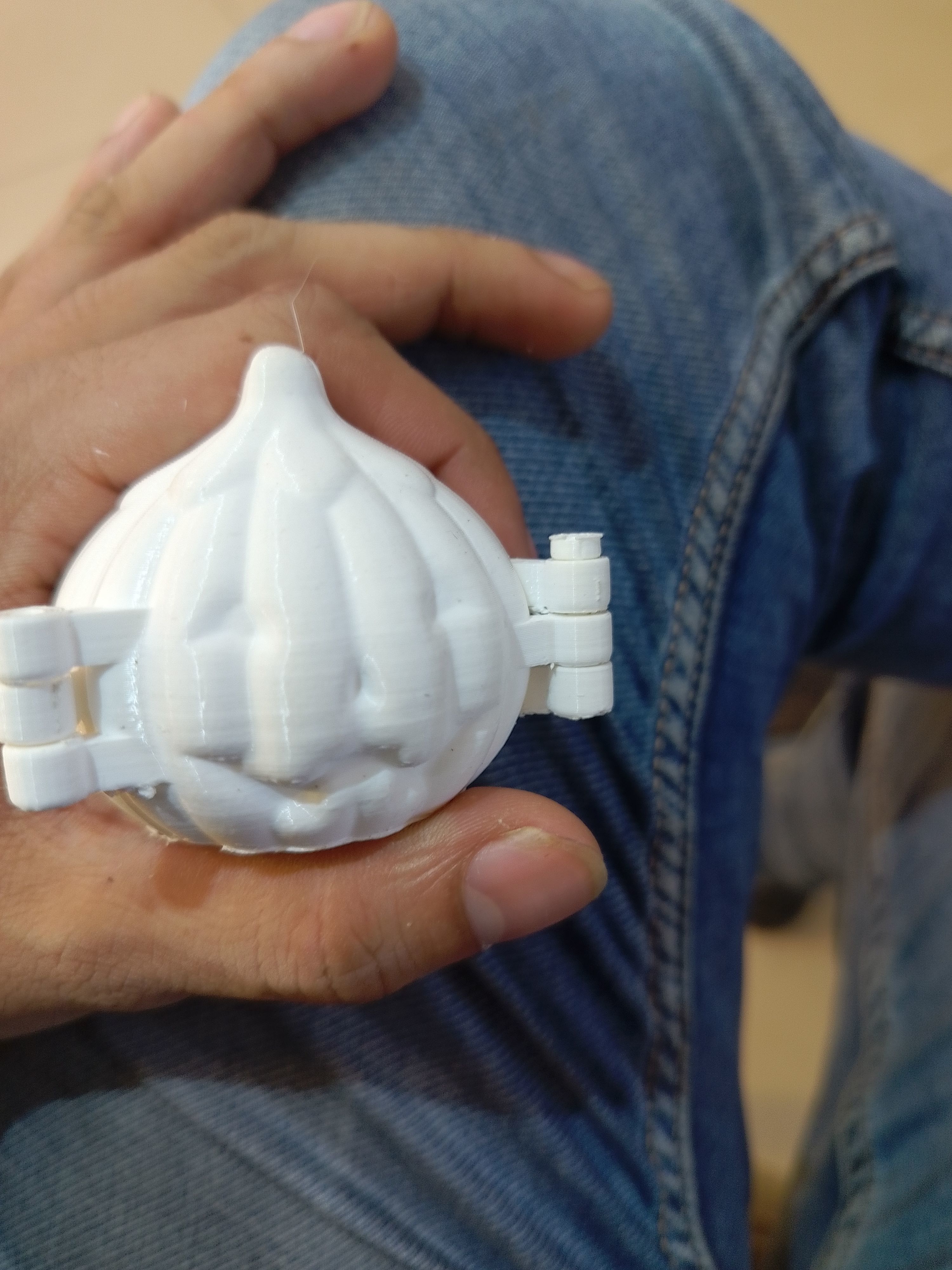Pumpkin Modak Mold - Dumpling Mold - Halloween Themed 3D print model_12