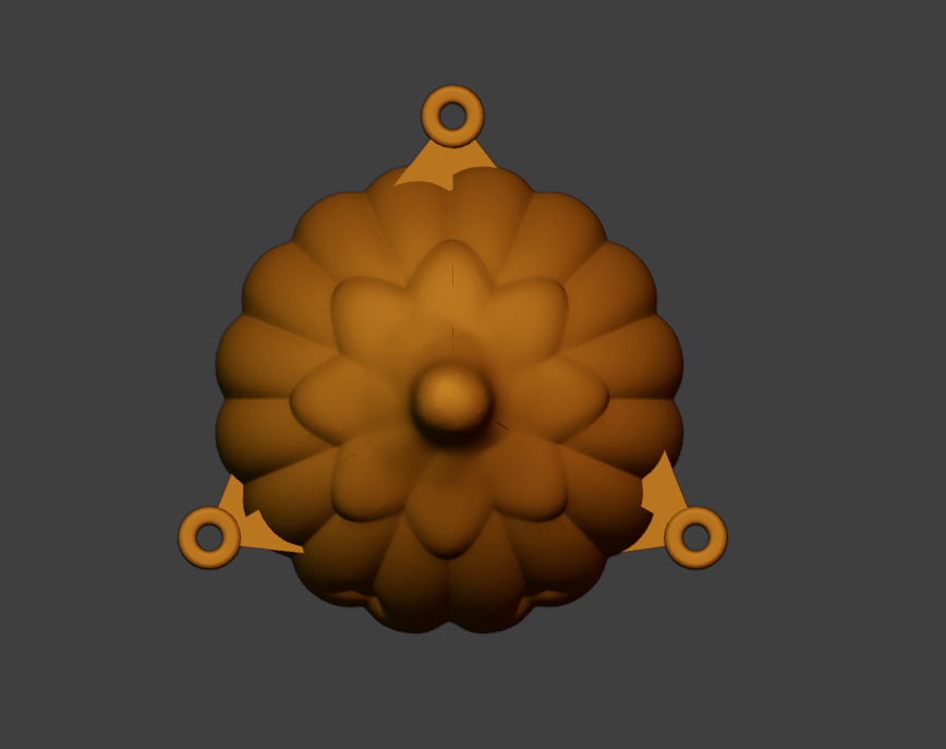 Pumpkin Modak Mold - Dumpling Mold - Halloween Themed 3D print model_3