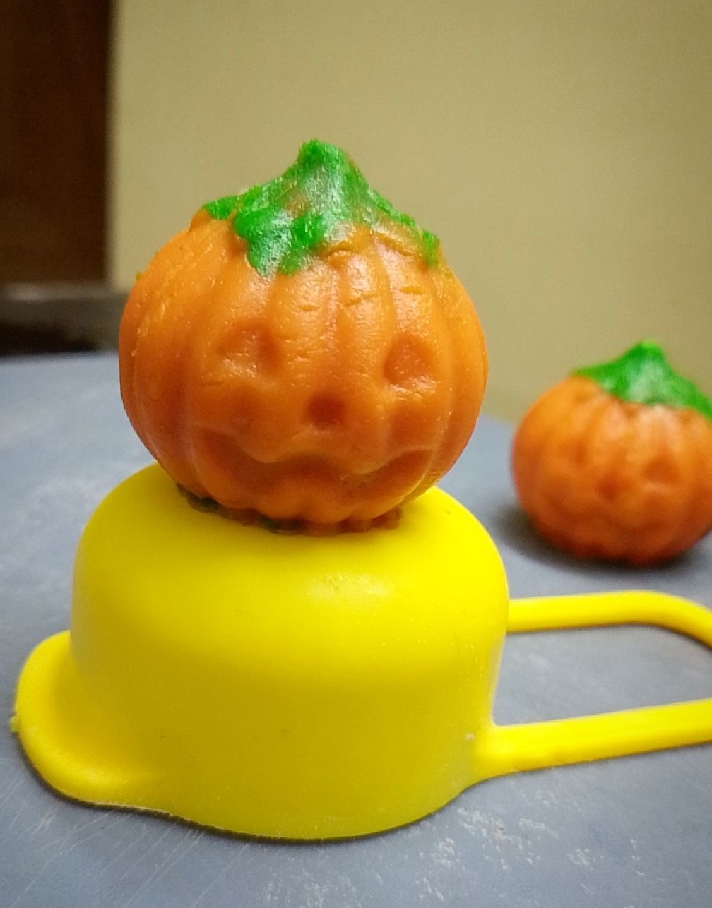 Pumpkin Modak Mold - Dumpling Mold - Halloween Themed 3D print model_9