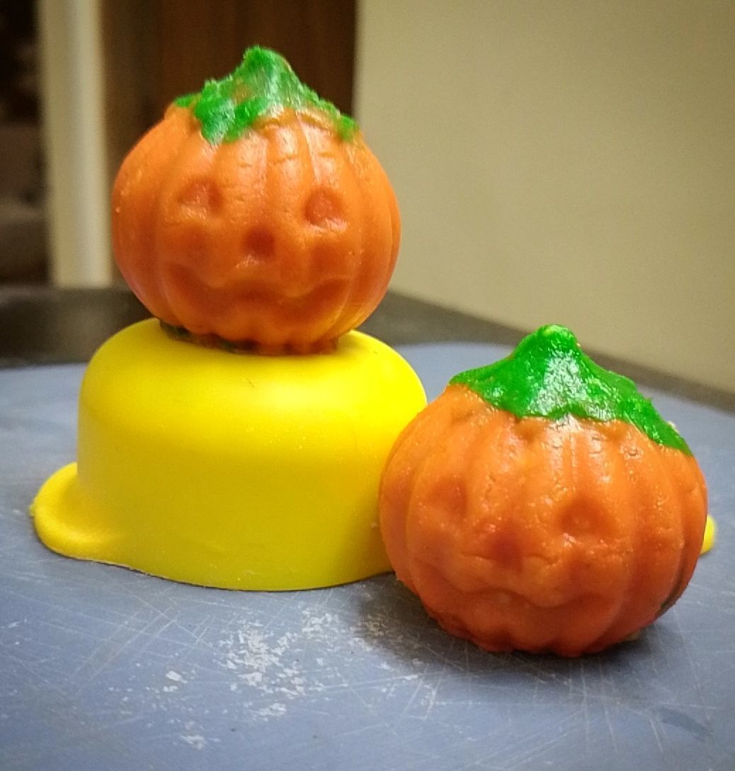 Pumpkin Modak Mold - Dumpling Mold - Halloween Themed 3D print model_8