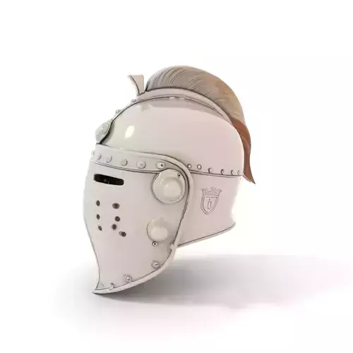 Medieval Knight Helmet Model Pack with PBR Textures
