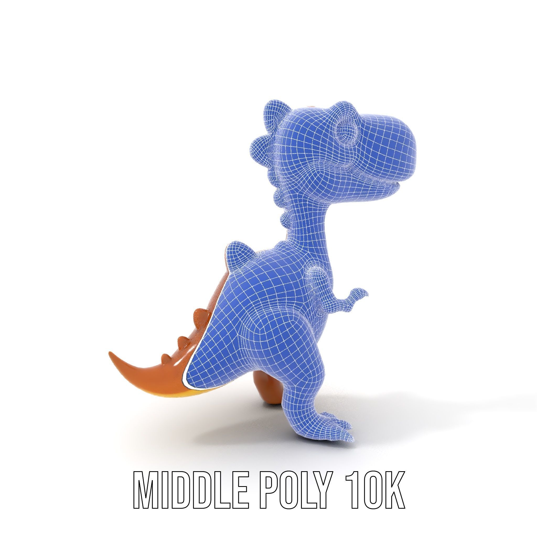 Cartoon Dinosaur Model Pack Animated Character Low-poly 3D model_18