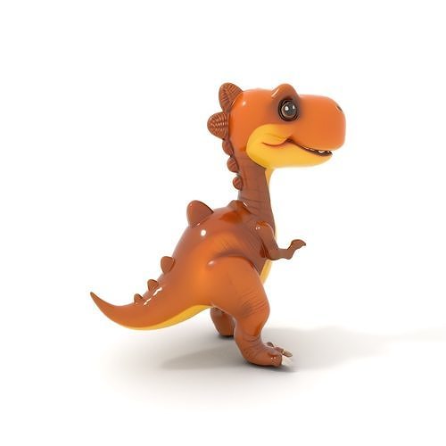 Cartoon Dinosaur Model Pack  Animated Character Low-poly 3D model