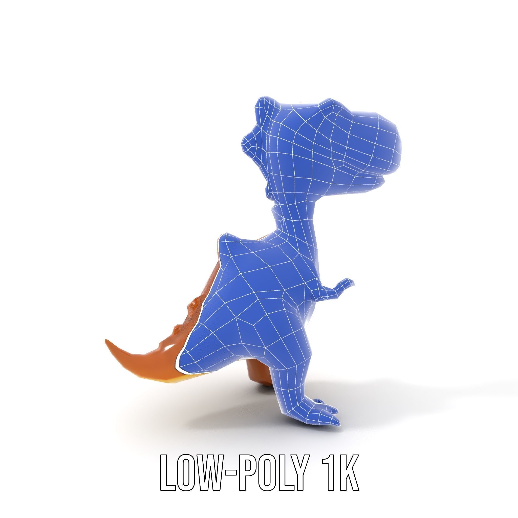 Cartoon Dinosaur Model Pack Animated Character Low-poly 3D model_27
