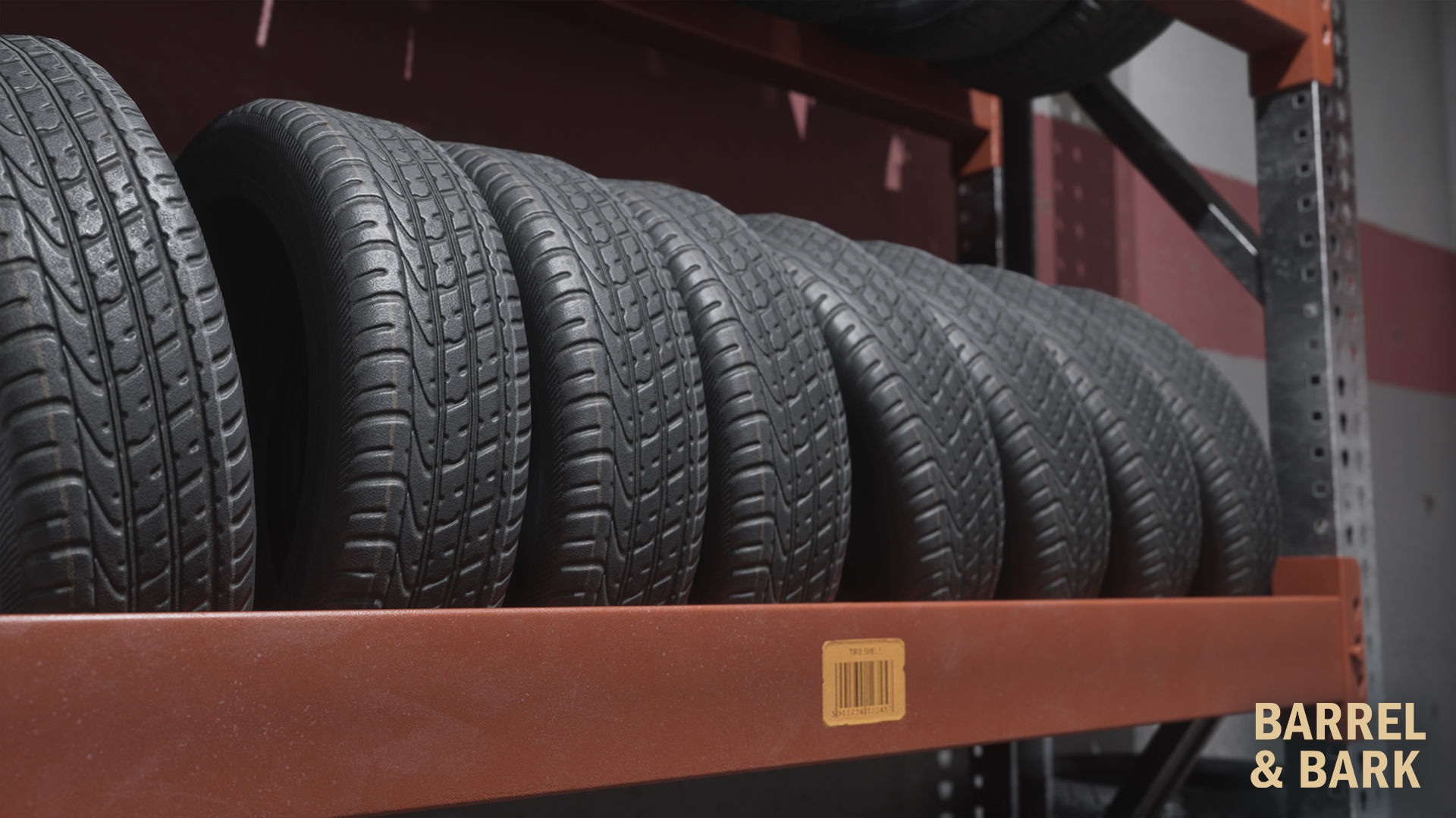 Tire Repair Shop Environment Low-poly 3D model_11