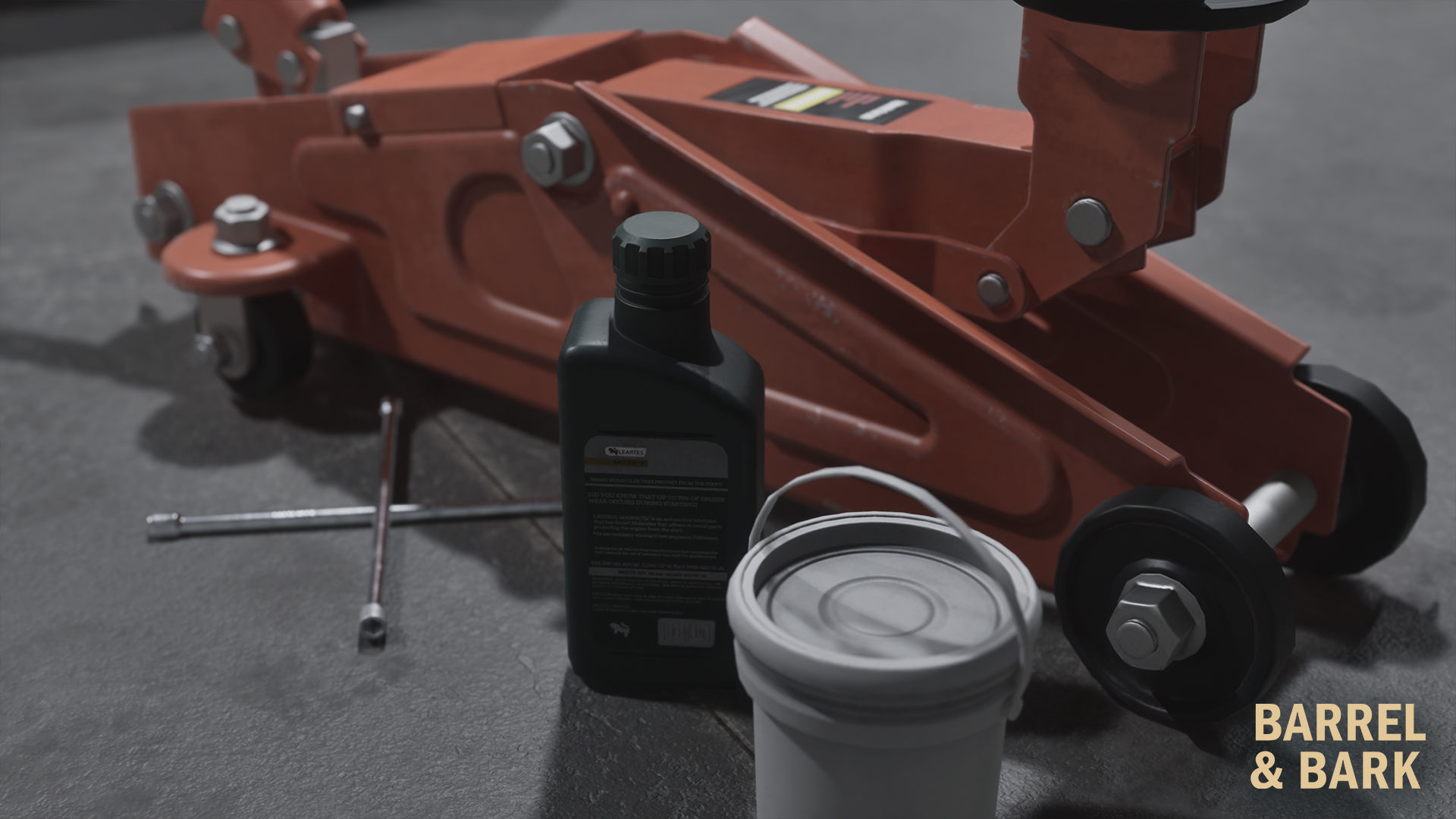 Tire Repair Shop Environment Low-poly 3D model_8