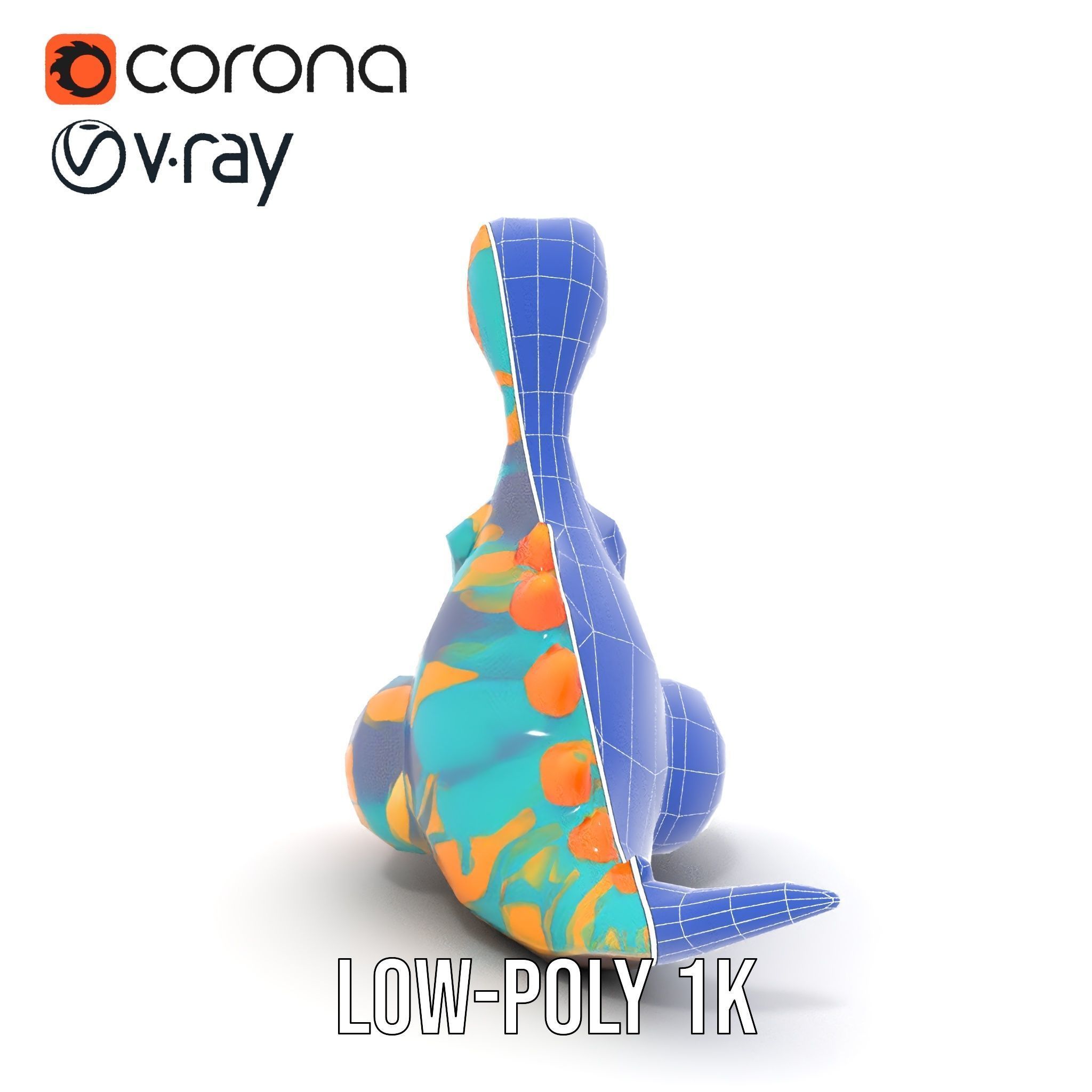 Colorful Cartoon Dinosaur Toy D Model Pack Low-poly 3D model_30