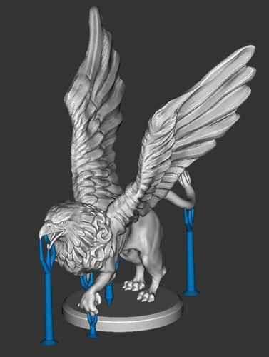 Griffin eagle figurine 3D print model