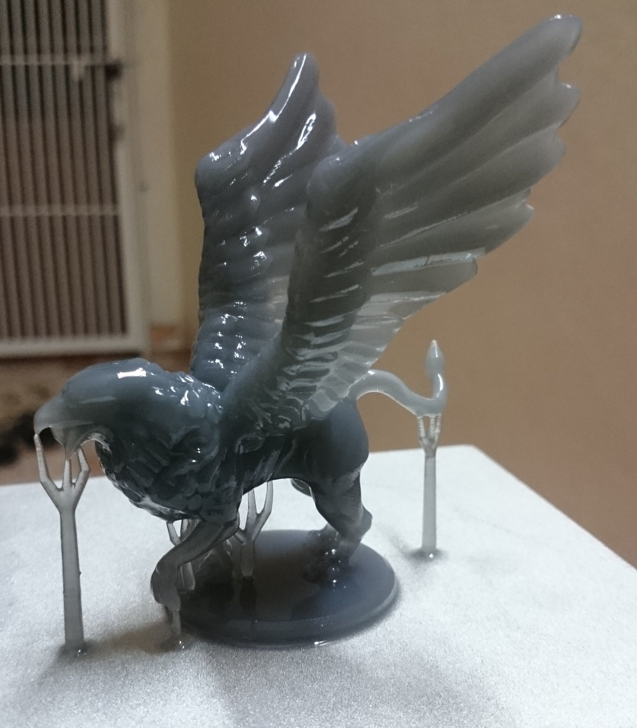Griffin eagle figurine 3D print model_1