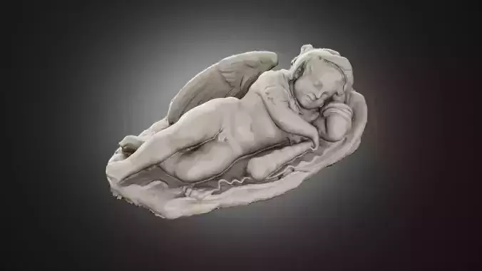 Sleeping Eros - 3D Scan - Game Ready Asset Low-poly 3D model