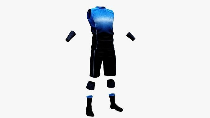 Mens Tennis Uniforms Set3 Low-poly 3D model