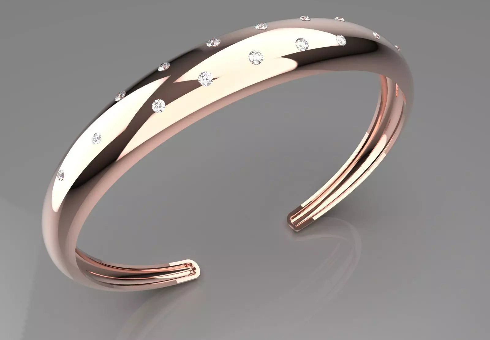 Womens Bangle Bracelet Model bg0036 3D print model
