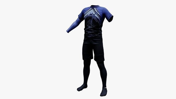 Mens Volleyball Uniforms Set1 Low-poly 3D model