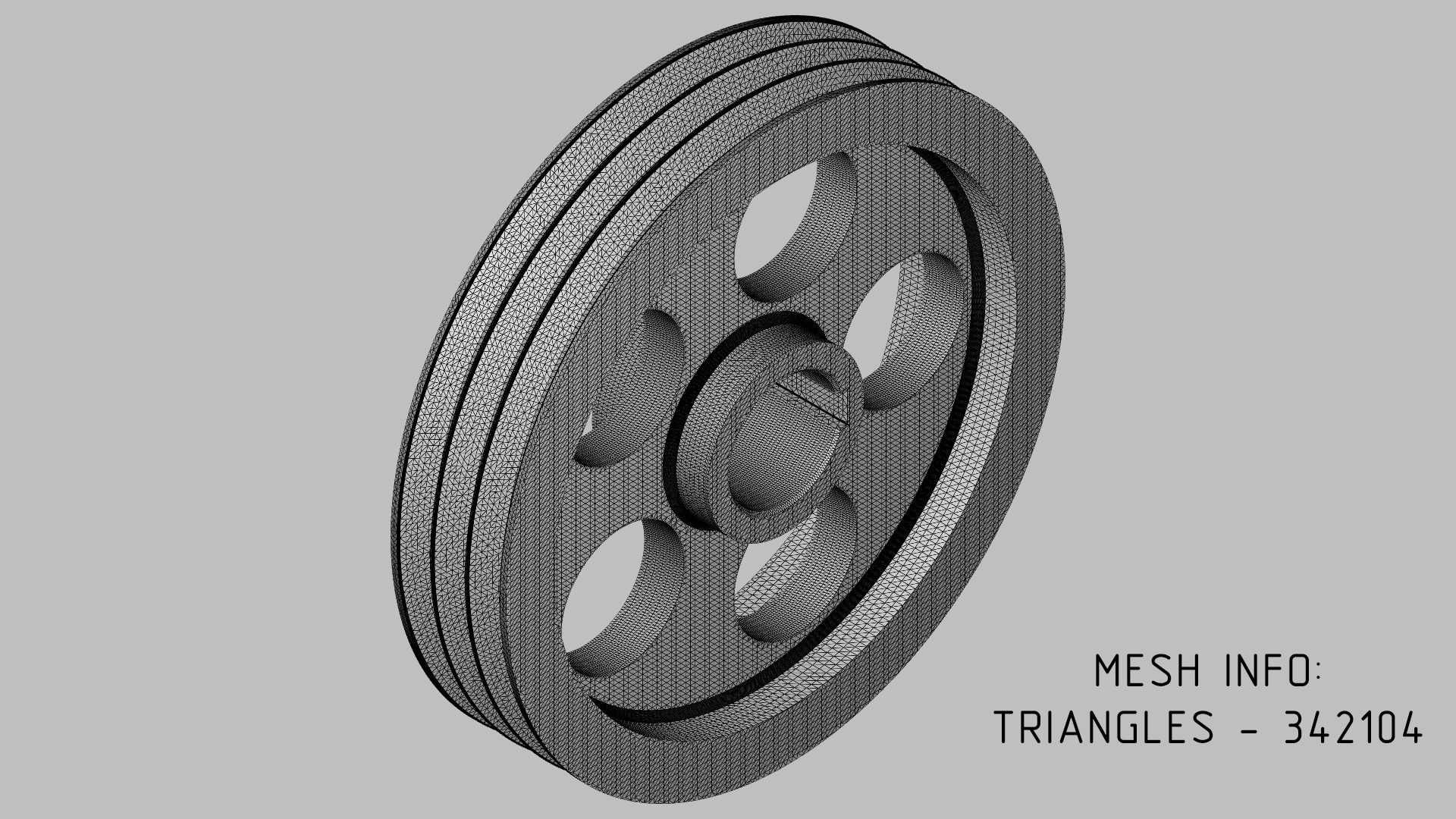 V-Belt Pulley Pack - 8 Pulleys for Z A B C Belt Profiles 3D print model_9