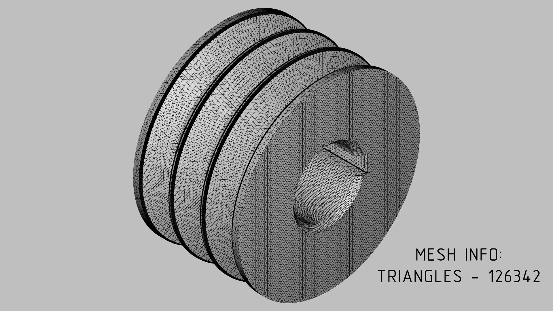 V-Belt Pulley Pack - 8 Pulleys for Z A B C Belt Profiles 3D print model_5