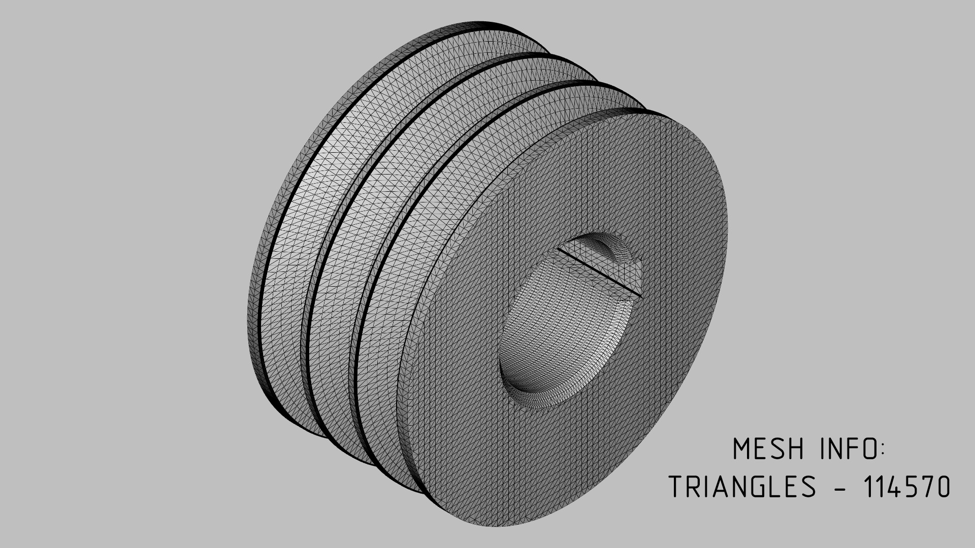 V-Belt Pulley Pack - 8 Pulleys for Z A B C Belt Profiles 3D print model_2