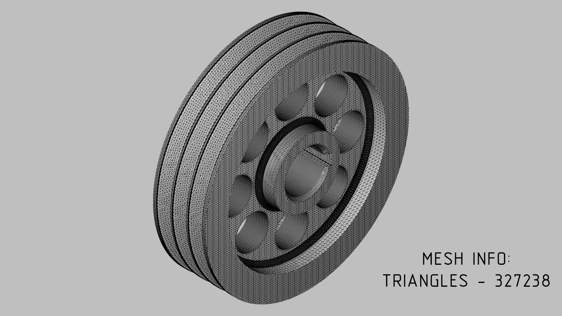 V-Belt Pulley Pack - 8 Pulleys for Z A B C Belt Profiles 3D print model_3