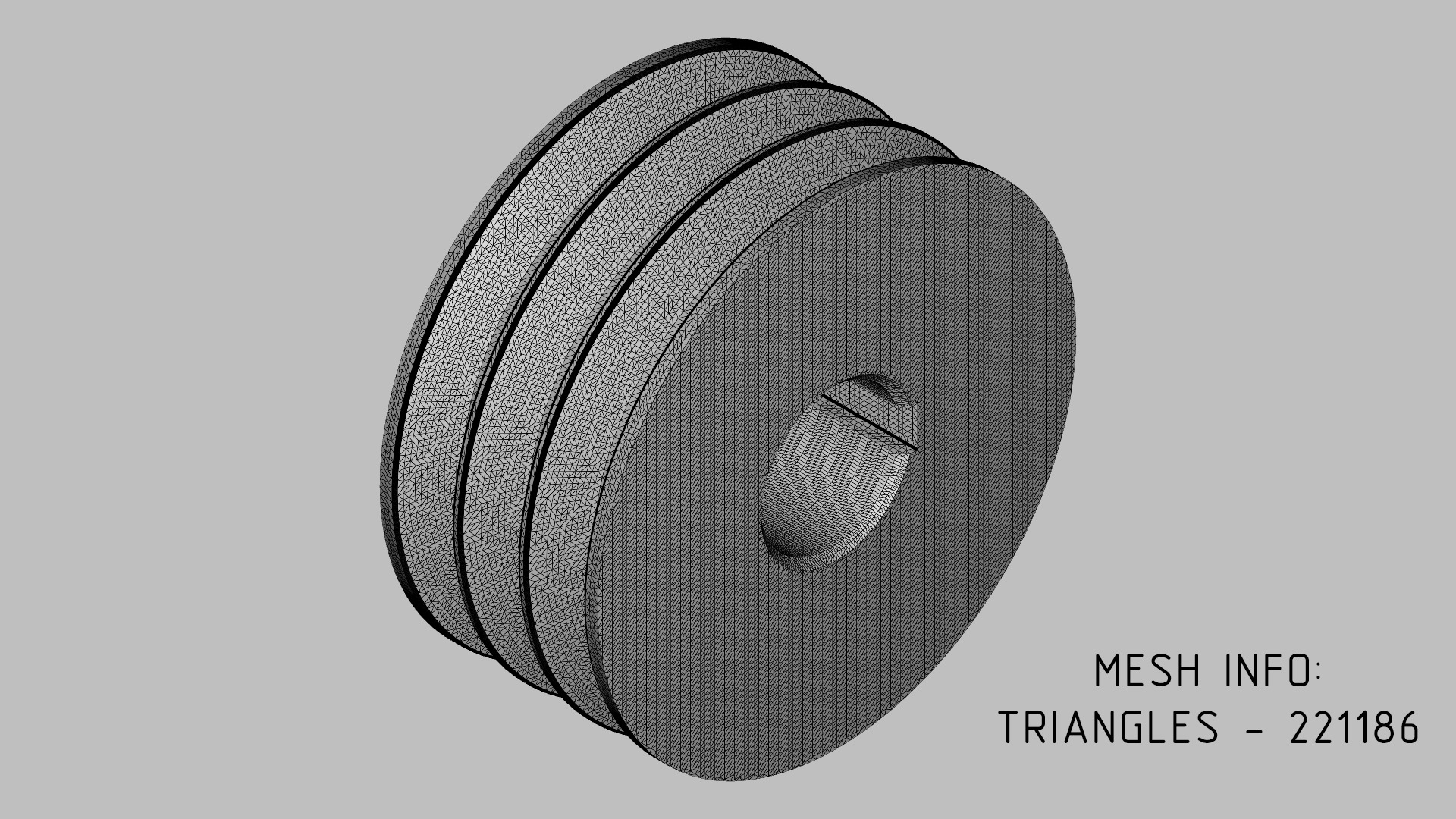 V-Belt Pulley Pack - 8 Pulleys for Z A B C Belt Profiles 3D print model_6