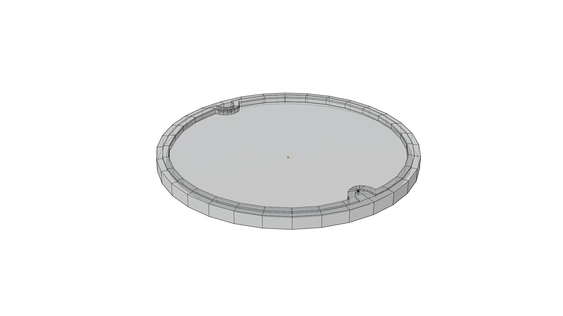 Manhole Cover - Sewer  Low-poly 3D model_7