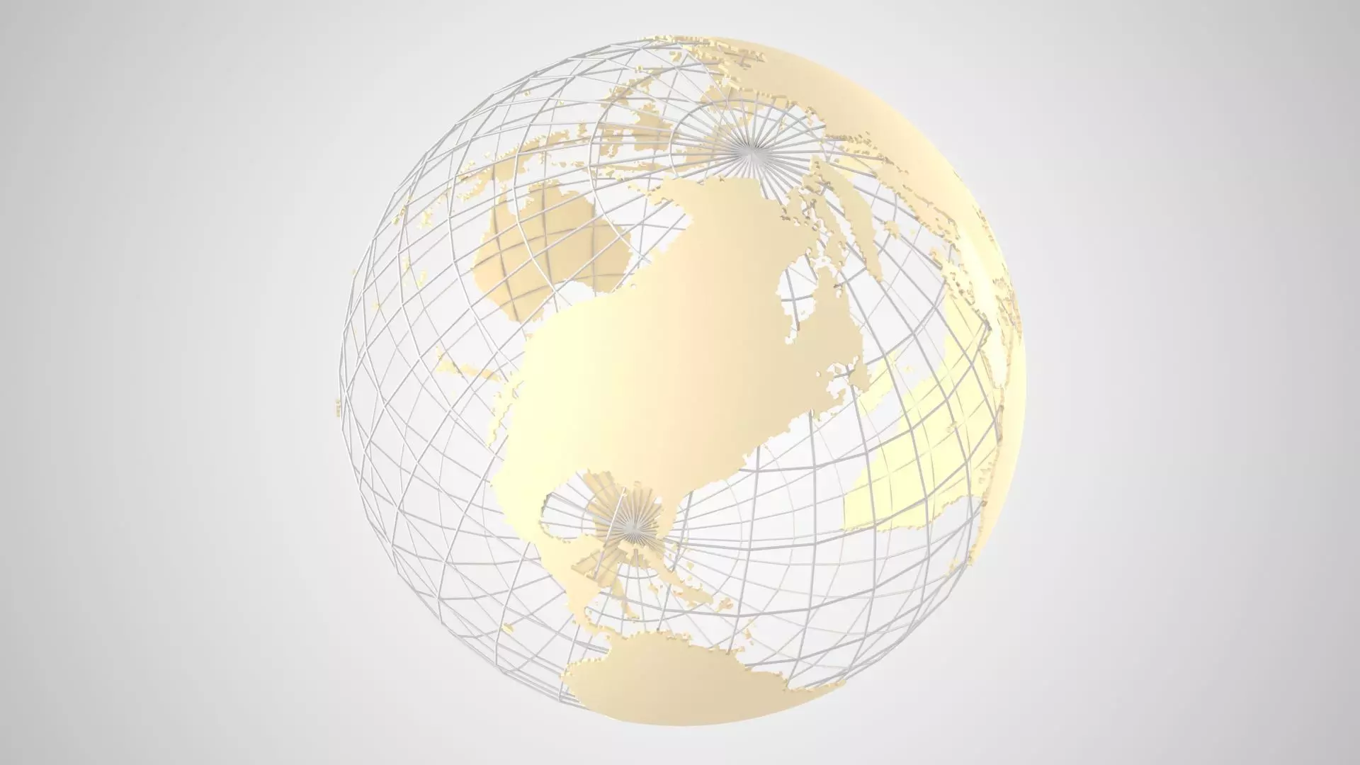 Globe News Skeleton Pale Sand Color 3D model_0