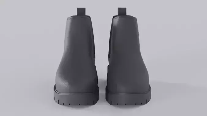 Women Boots 03 Low-poly 3D model