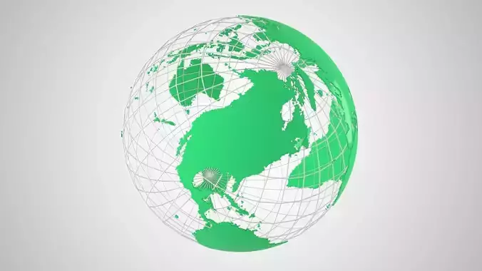 Globe News Skeleton Emerald  Color