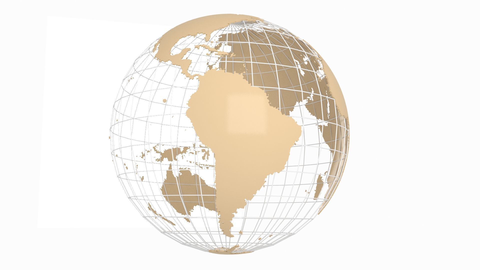 Globe News Skeleton Croissant color 3D model_4