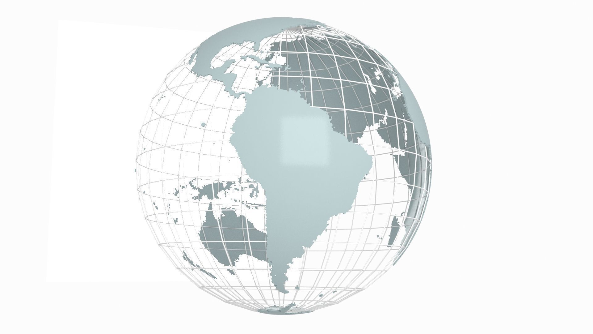 Globe News Skeleton Concrete Color 3D model_4