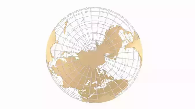 Globe News Skeleton Birdseed Color 3D model