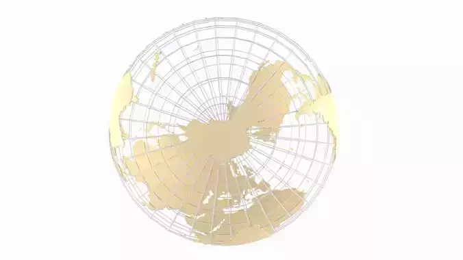 Globe News Skeleton Beeswax Color 3D model